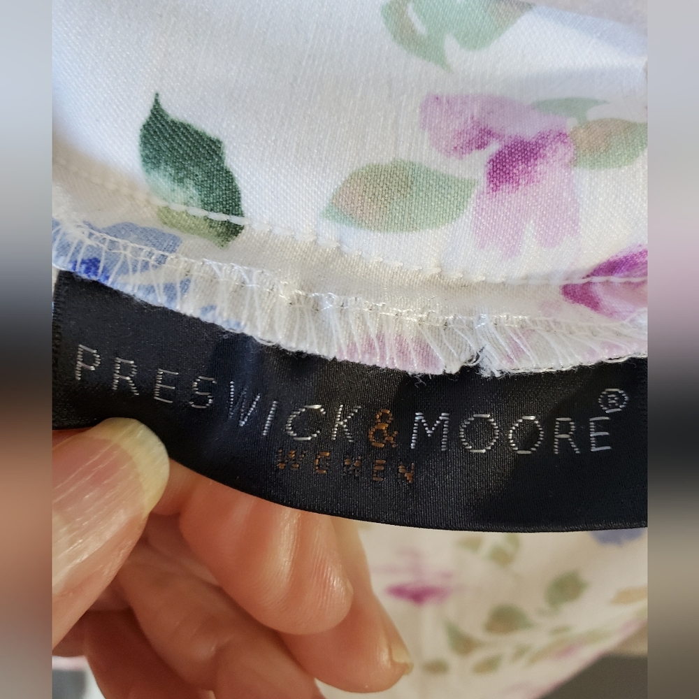 Preswick And Moore Floral Skort Size 1x - Picture 7 of 11